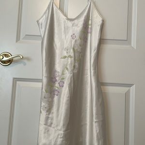 Floral Satin Slip Dress